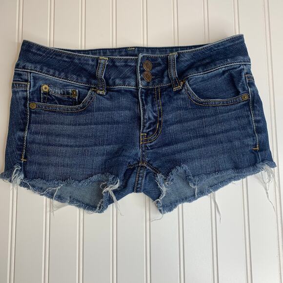American Eagle Artist Cutoff Jean Shorts Sz 2 - Picture 1 of 6